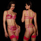 Sheer embroidery sexy lingerie