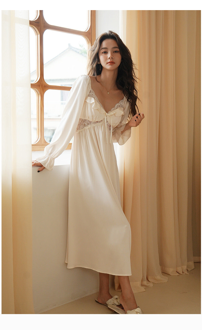 French silk court style nightgown