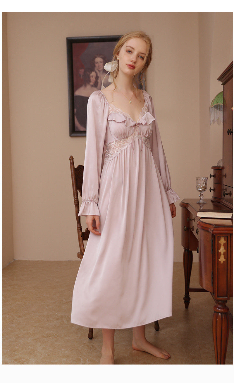 French Silk Court Style Nightgown Suki Lingeries Shop french-silk-court-style-nightgown-suki-lingeries-shop