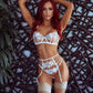 Sheer embroidery sexy lingerie