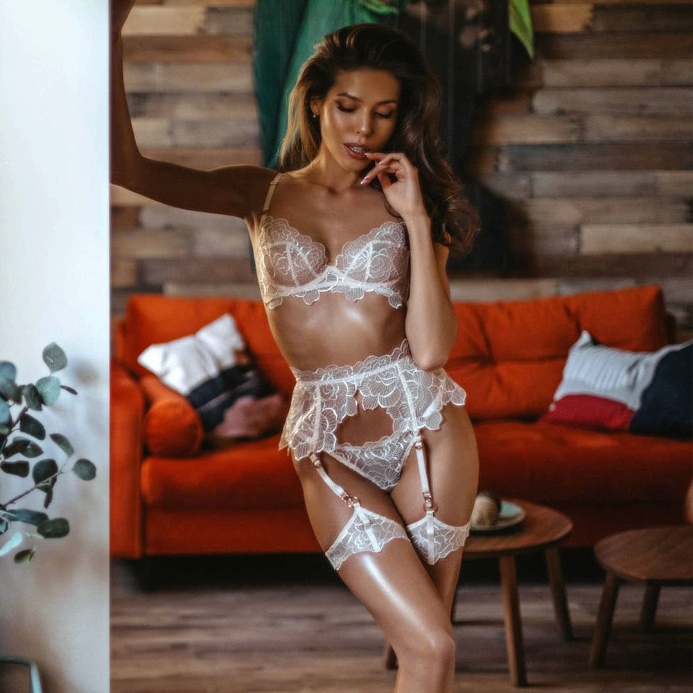 Embroidered sexy lingerie