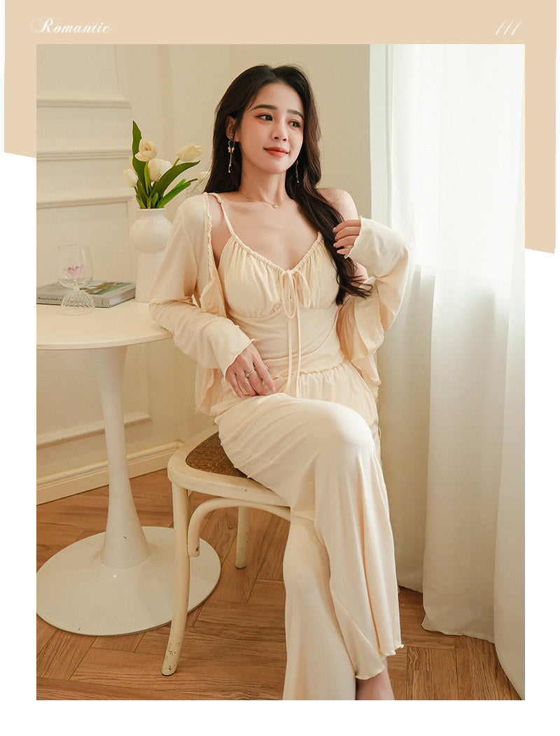 Modal three piece home clothes