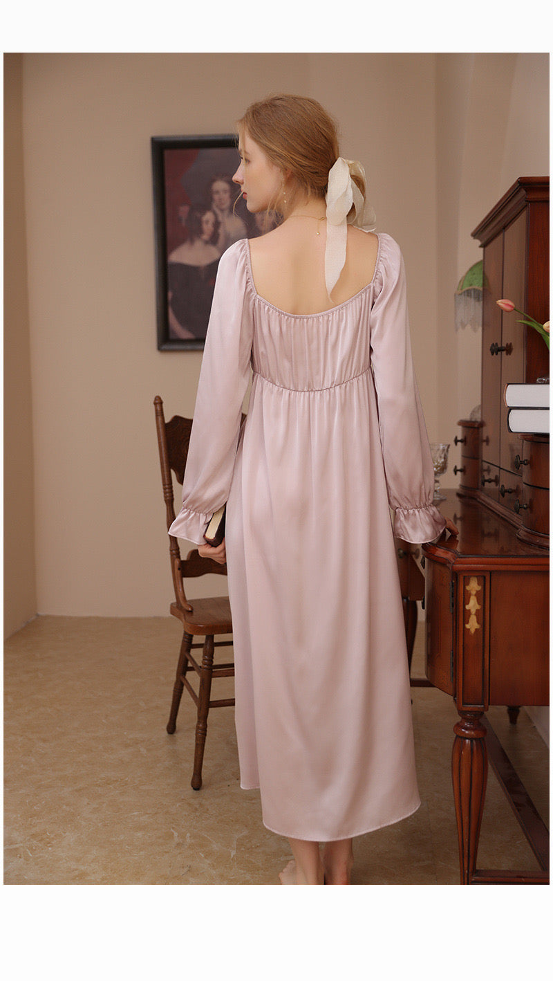 French silk court style nightgown