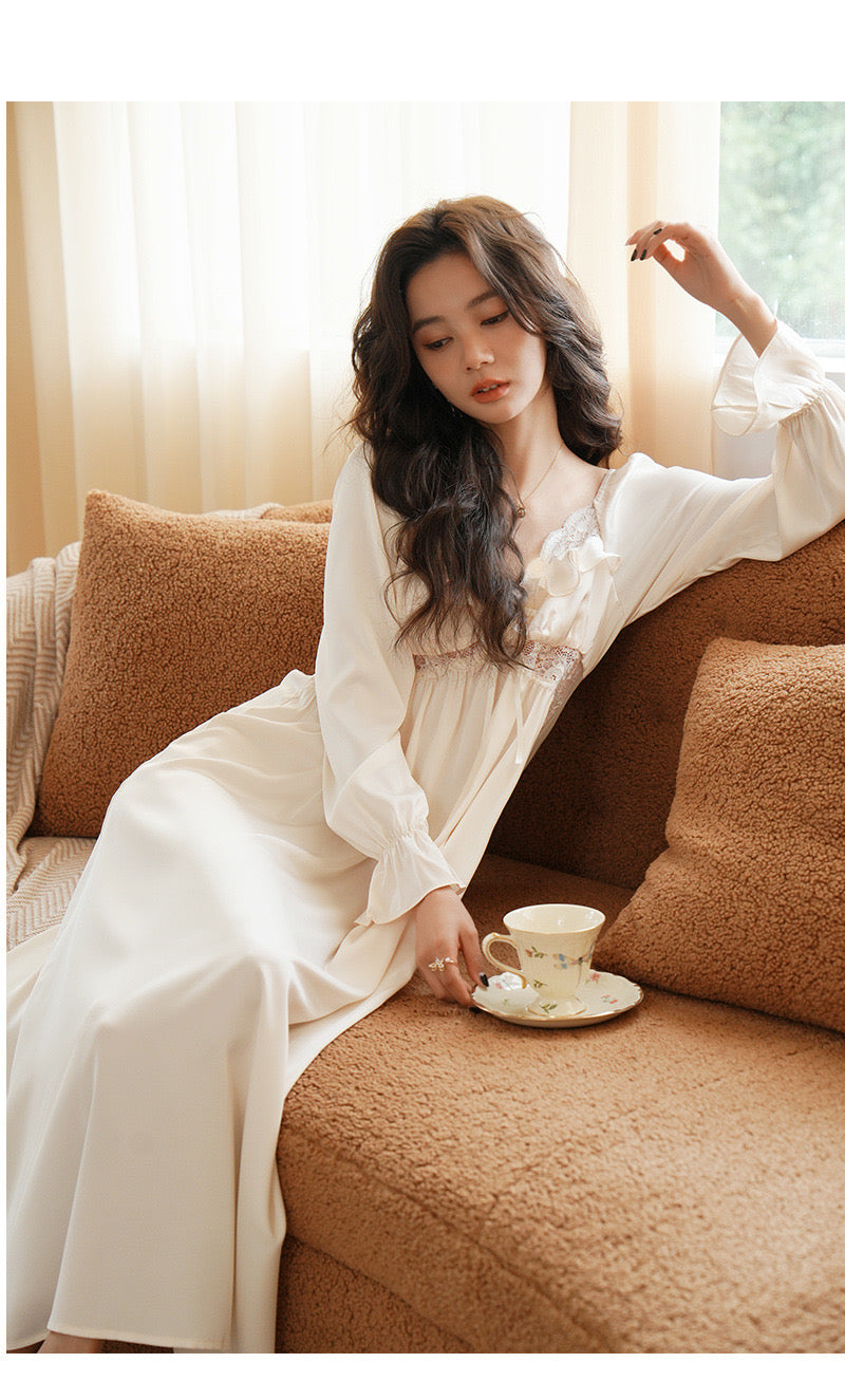 French silk court style nightgown