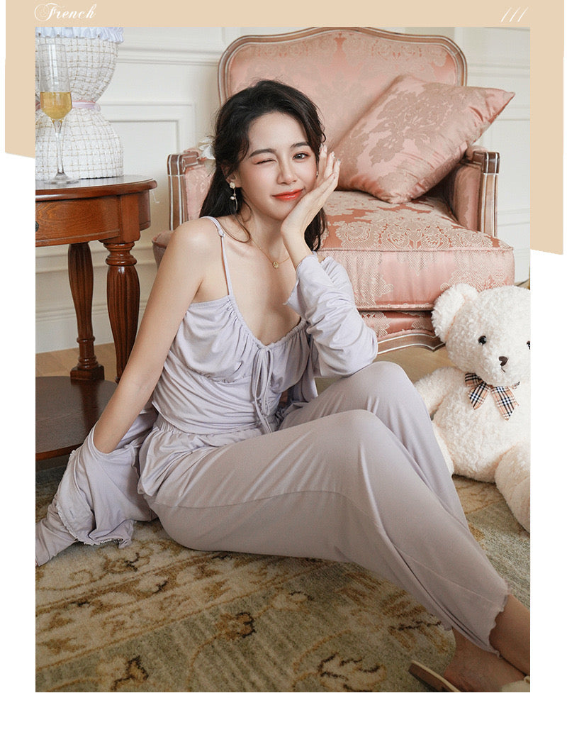 Modal three piece home clothes