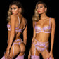 Sheer embroidery sexy lingerie
