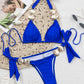 Metal shells sexy bikini